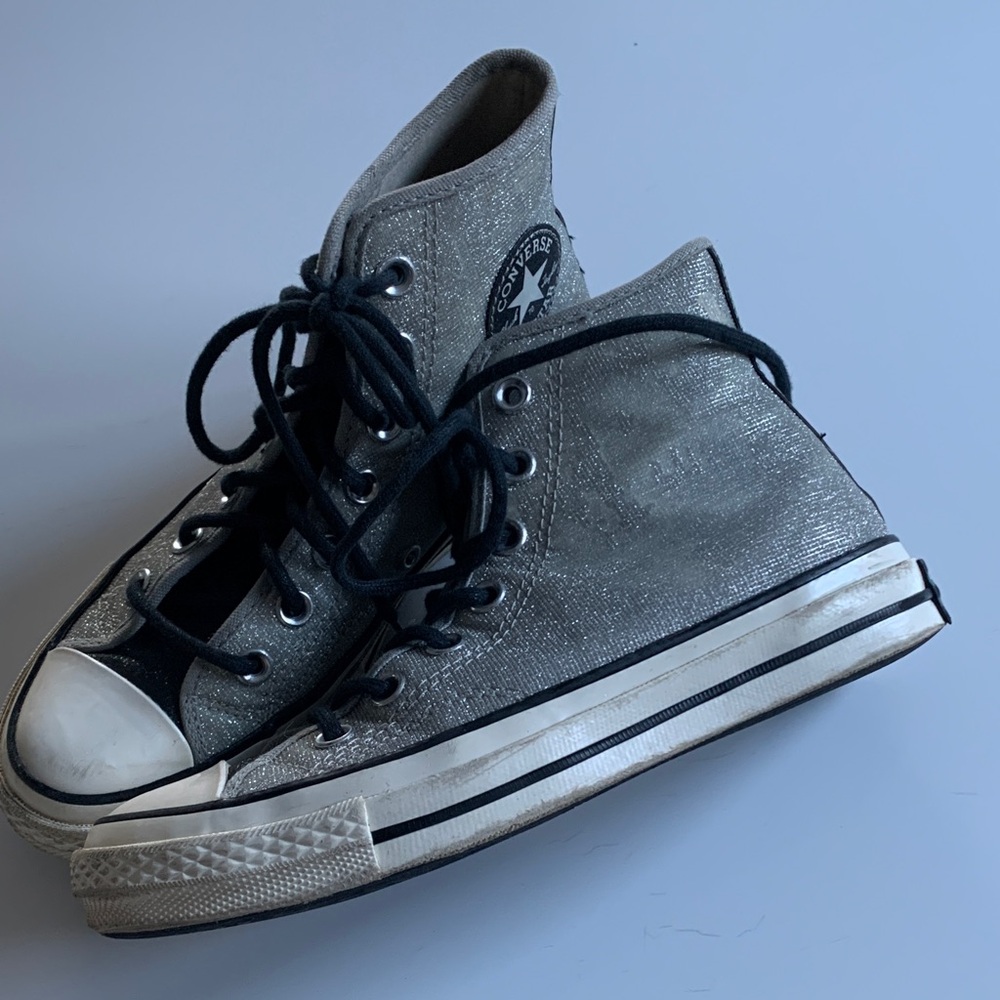 Converse Metallic Gray High-Tops